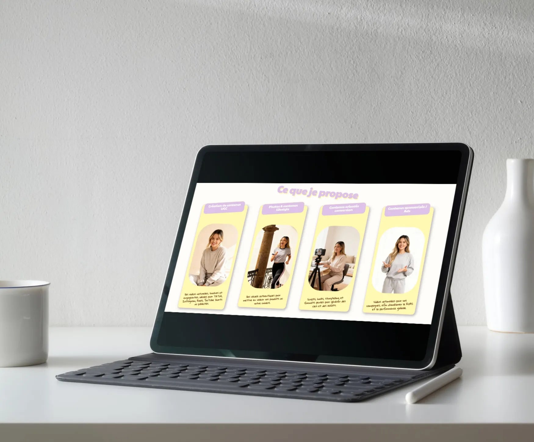 Page portfolio wordpress